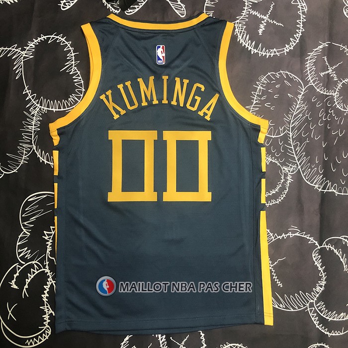 Maillot Golden State Warriors Jonathan Kuminga NO 00 Ville 2018-19 Bleu
